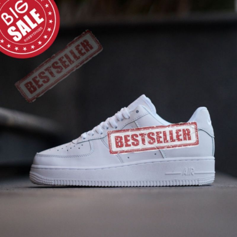 Sepatu Air Force 1 '07 Triple White Original Premium Quality BNIB FULL TAG / Sneakers Pria Dan Wanita / Sepatu putih polos pria / sepatu putih polos wanita / sepatu couple