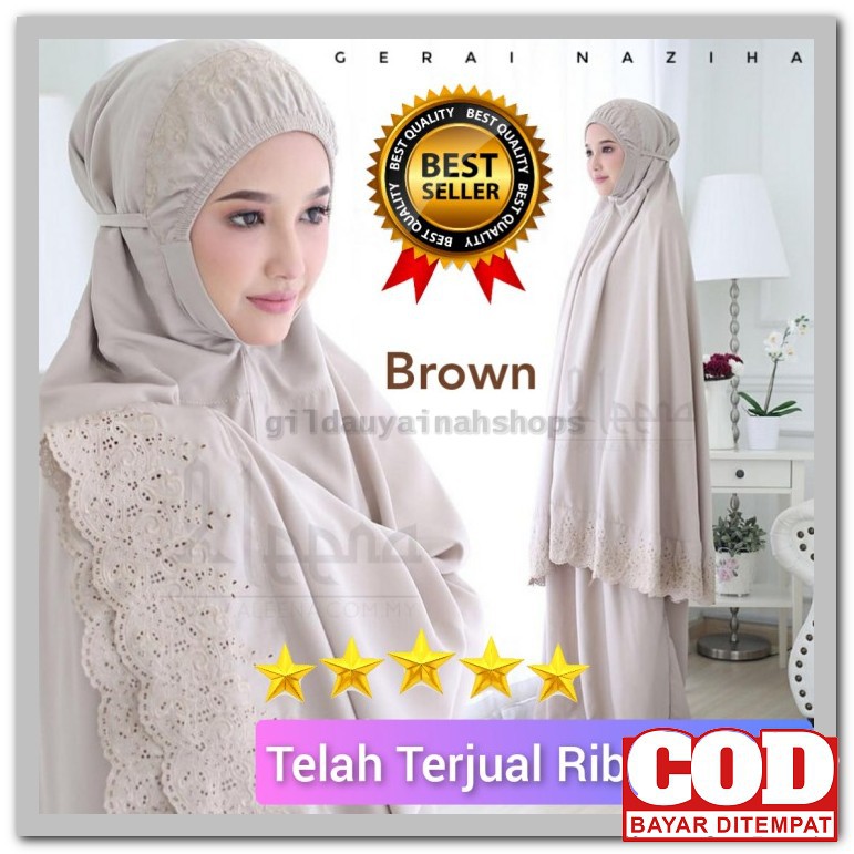 Mukena Terbaru Bordir Timbul Mewah Mukena Dewasa 2021 Renda Ekskl LU922 Mukena Dewasa Katun Bordir