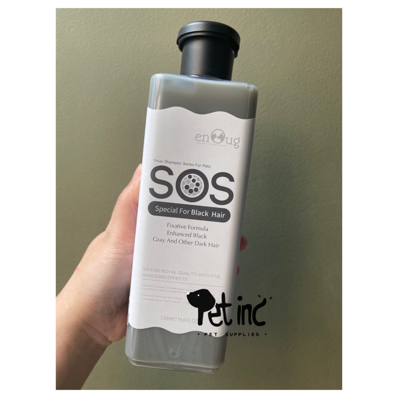 SOS enchanted black and  gray  color shampoo 530ml