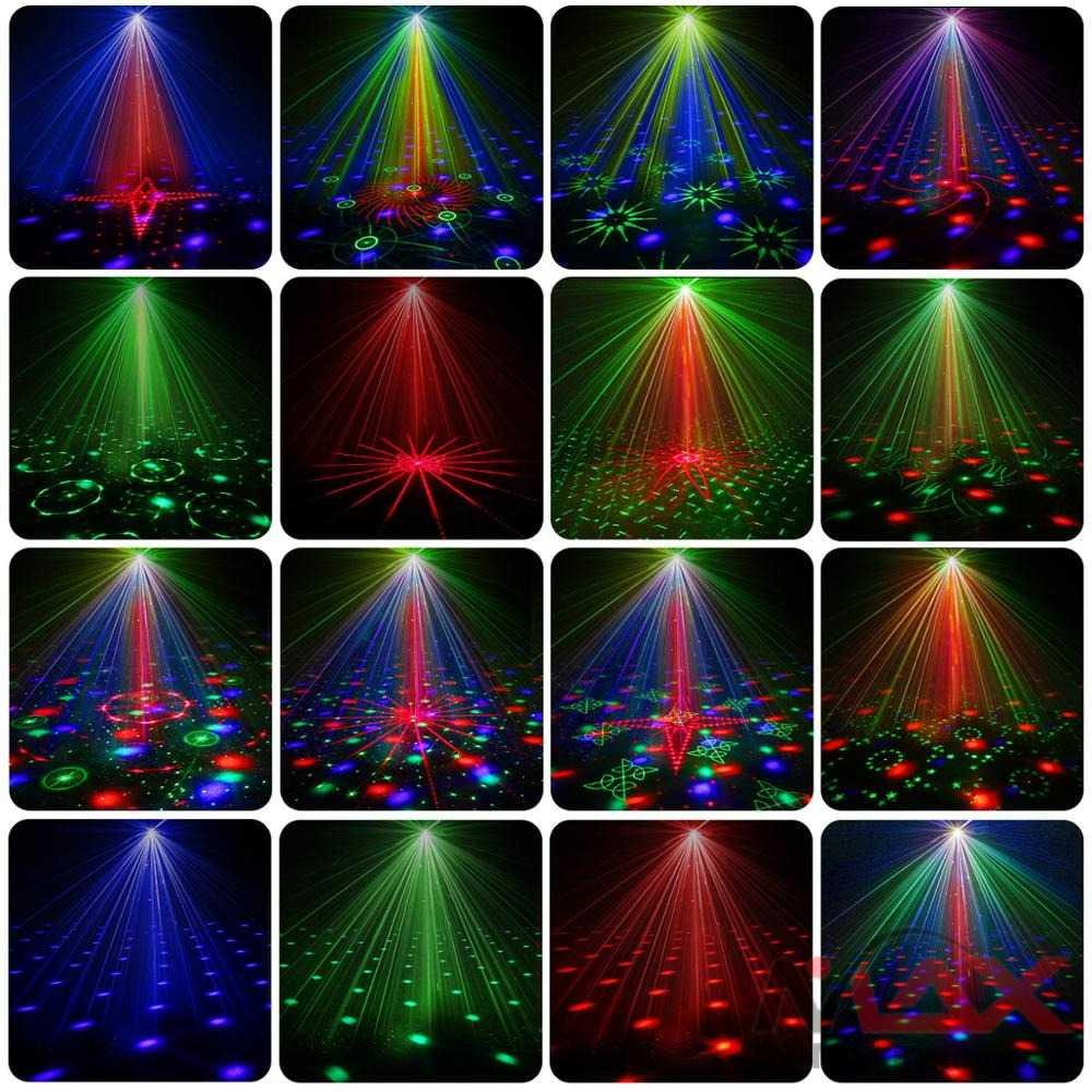 CAIYUE Proyektor Laser 3D Disco PAR LED 60 Patterns M-RGB-60A 220V Lampu sorot Panggung Pesta Disco DJ Par Light LED Disco Laser Light RGB Projector Party Lights 60 Patterns DJ Magic Ball Laser Party Holiday Christmas Stage Lighting Effect