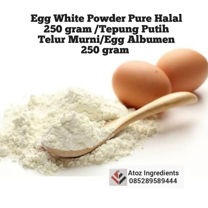 

BISA COD Egg White Powder Pure Halal /Tepung Putih Telur Murni/Egg Albumen 250g
