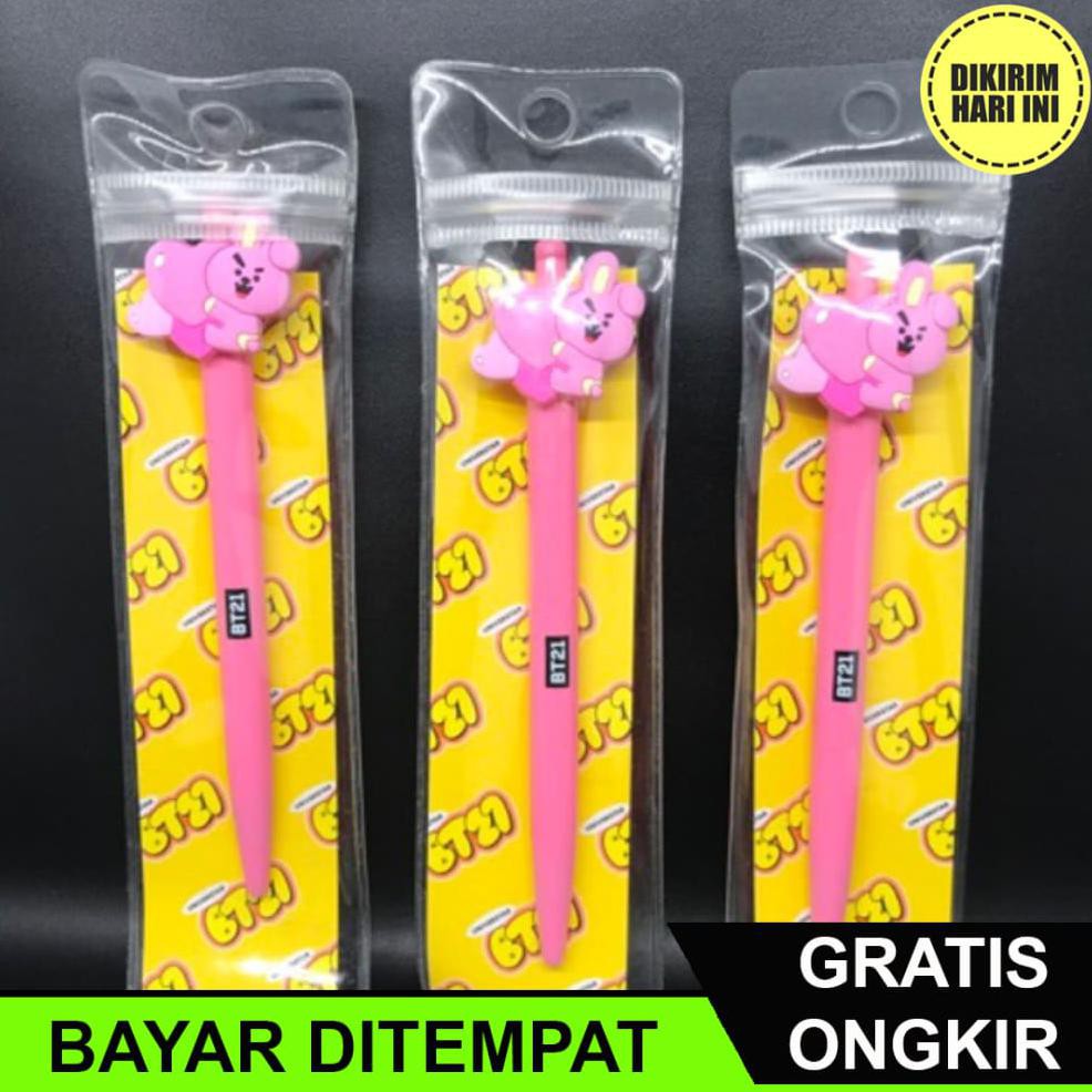 

(BAYAR DITEMPAT) DC4003 READY STOCK BTS BT21 LINE STORE SWEET SERIES GEL PEN COOKY -ORIGINAL 100%-