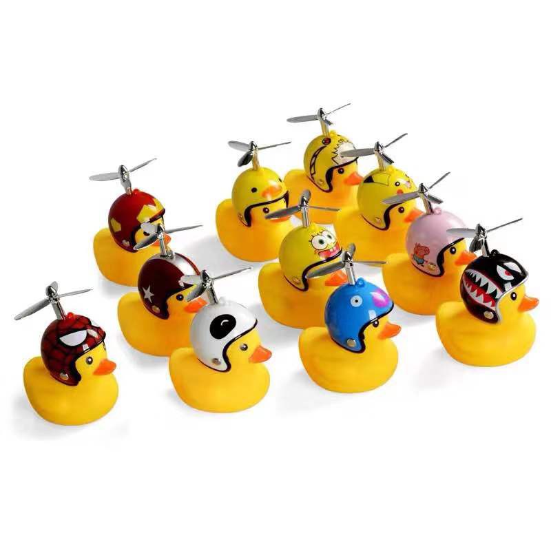 【COD READY】Lueaspy Bebek Kuning Dengan Blading Untuk Sepeda Dan Sepeda Motor Dengan Lampu Dan Bel