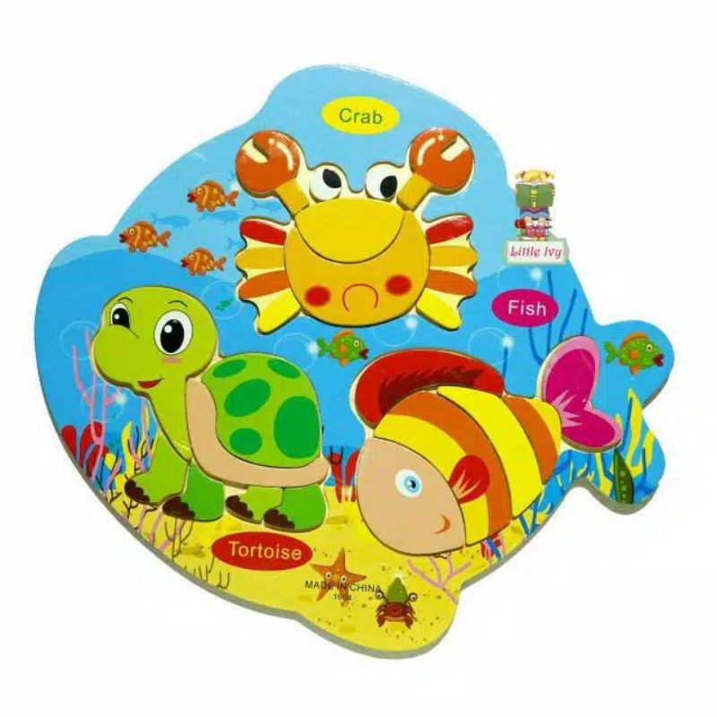 Puzzle Kayu Seri Animal/Binatang Wooden Puzzle