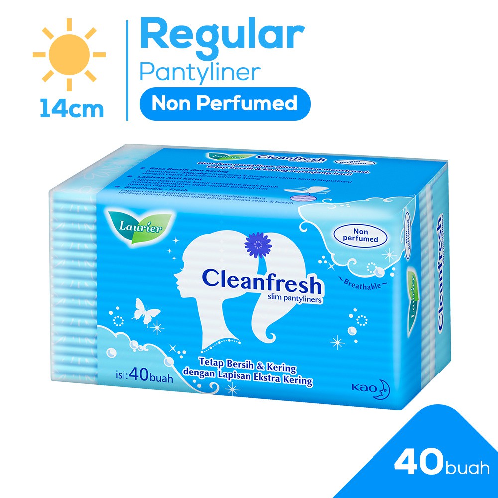 Jual Laurier Pantyliner Cleanfresh Non Perfume 40S