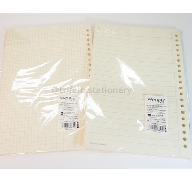 

[PROMO FWN34] Wengu loose leaf binder paper A5 B5 RULED GRID Best