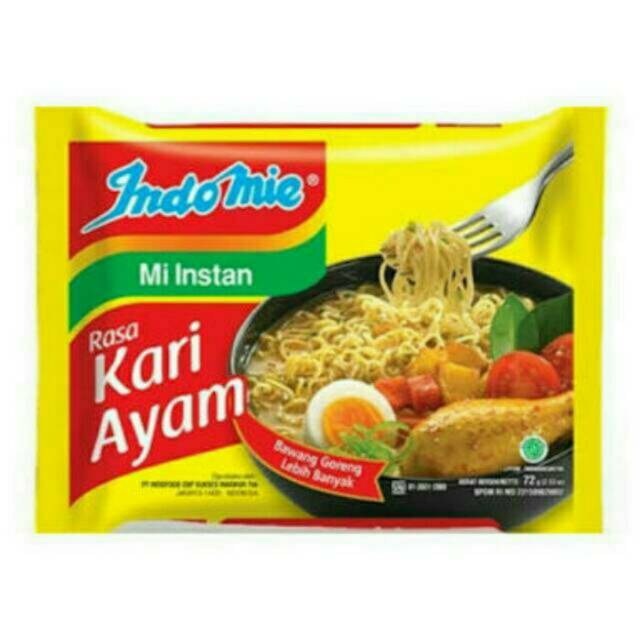 

Indomie rasa kari ayam 1 pcs 72 gr