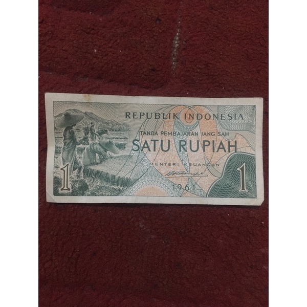 Uang 1 Rupiah Kertas