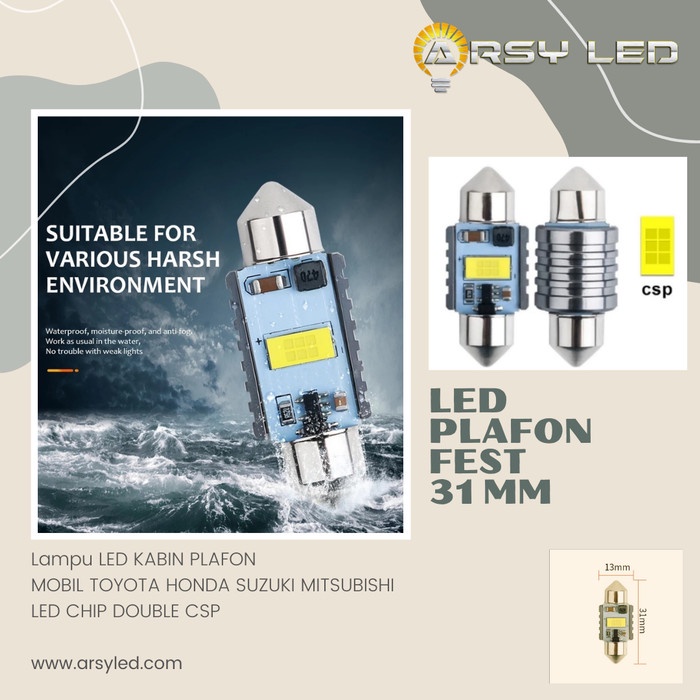 ARSY LED Lampu Kabin Plafon Mobil Xpander Livina Chipset 3570 CSP