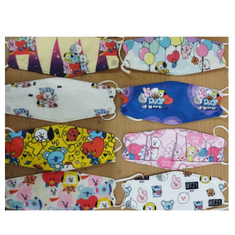 [MH] MASKER KF94 ANAK MOTIF KARAKTER 4 PLY ISI 10PCS PREMIUM QUALITY