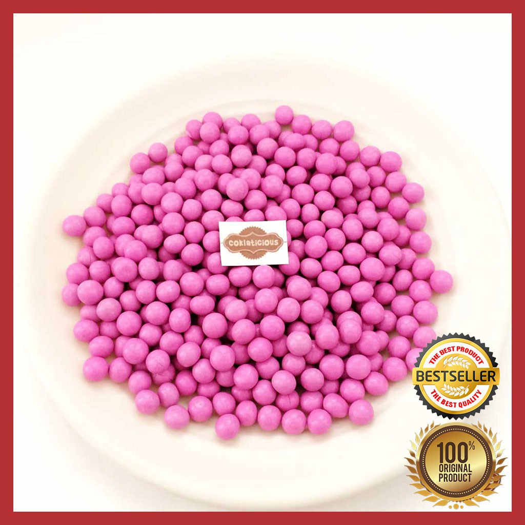 

Coklat Kiloan Lagie Mini Choco balls Pink / Merah Muda ASLI ORIGINAL