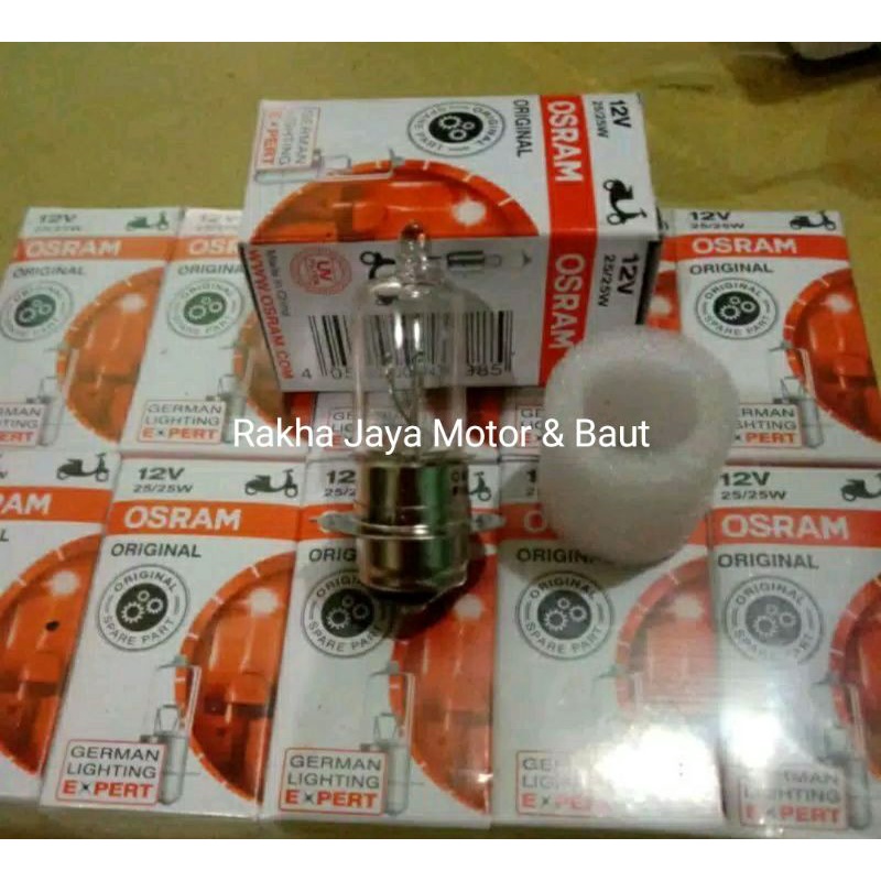 LAMPU BOHLAM DEPAN HALOGEN OSRAM 12v 25w