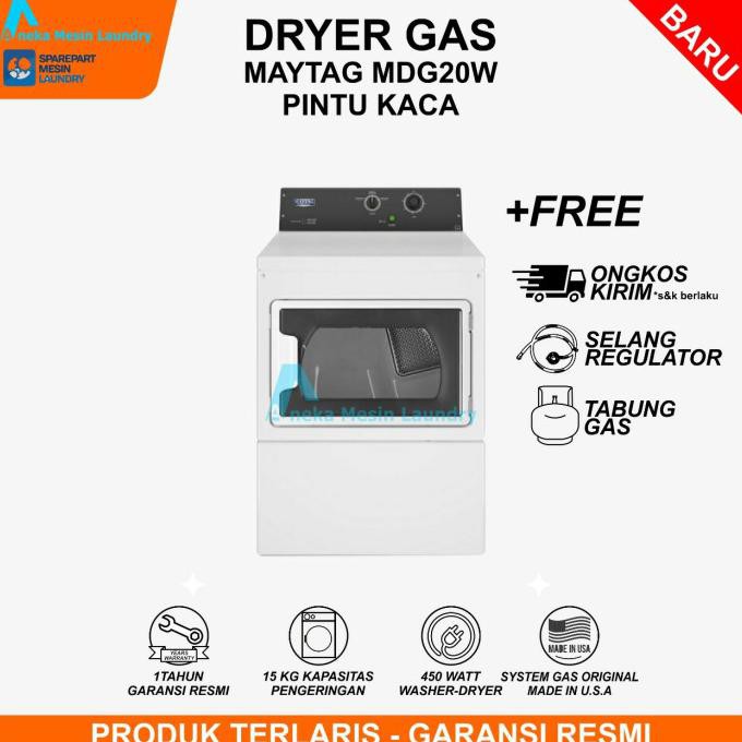 Mesin Pengering Pakaian / Dryer Gas Maytag