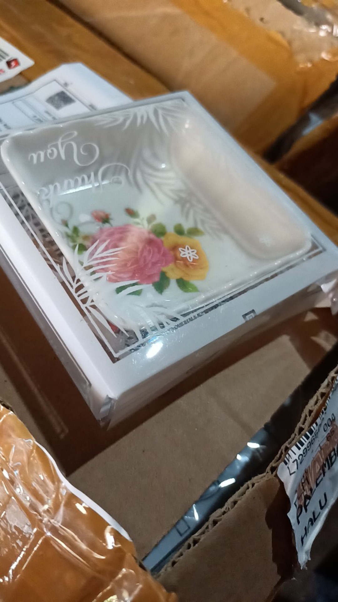 Souvenir Pernikahan Mangkok Ceper Bulat Kemas Mika 50pcs