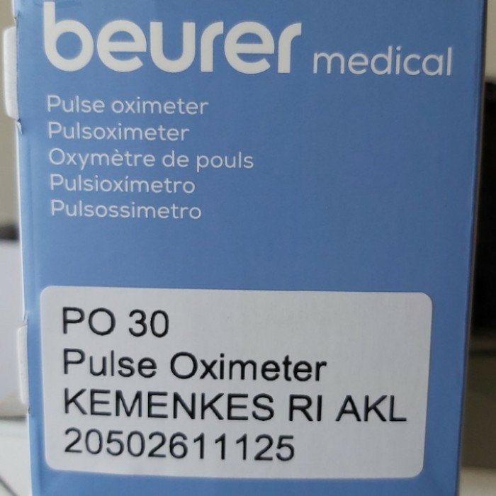 KUALITAS TERBAIK - BEURER PO 30 PO30-PULSE OXIMETER/OXYMETER- ALAT UKUR KADAR OXYGEN