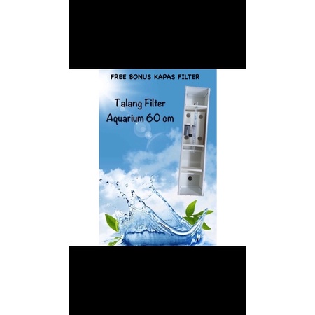 Top Talang Filter Aquarium / Talang Filter / Box Filter Aquarium 60cm