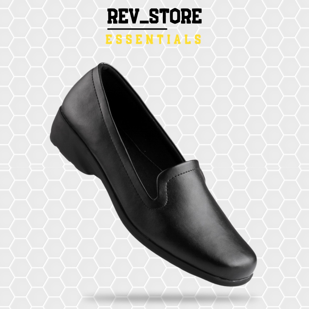 ☀ REV STORE ☀ Sepatu Pantofel Kantor Dinas PNS Formal Wanita  2cm Best Sellers - Sepatu Kerja Wanita