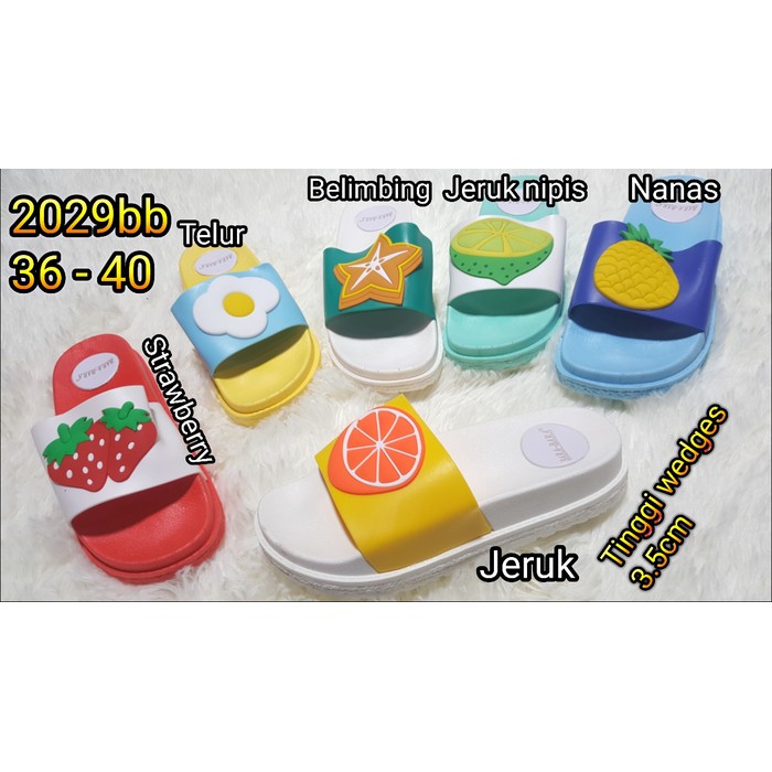 Jelly sandal  bara  bara  sendal wanita karet import 2029bb 