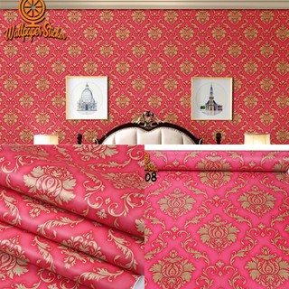 TURUN HARGA Wallpaper Dinding Batik Merah Hitam Coklat ...