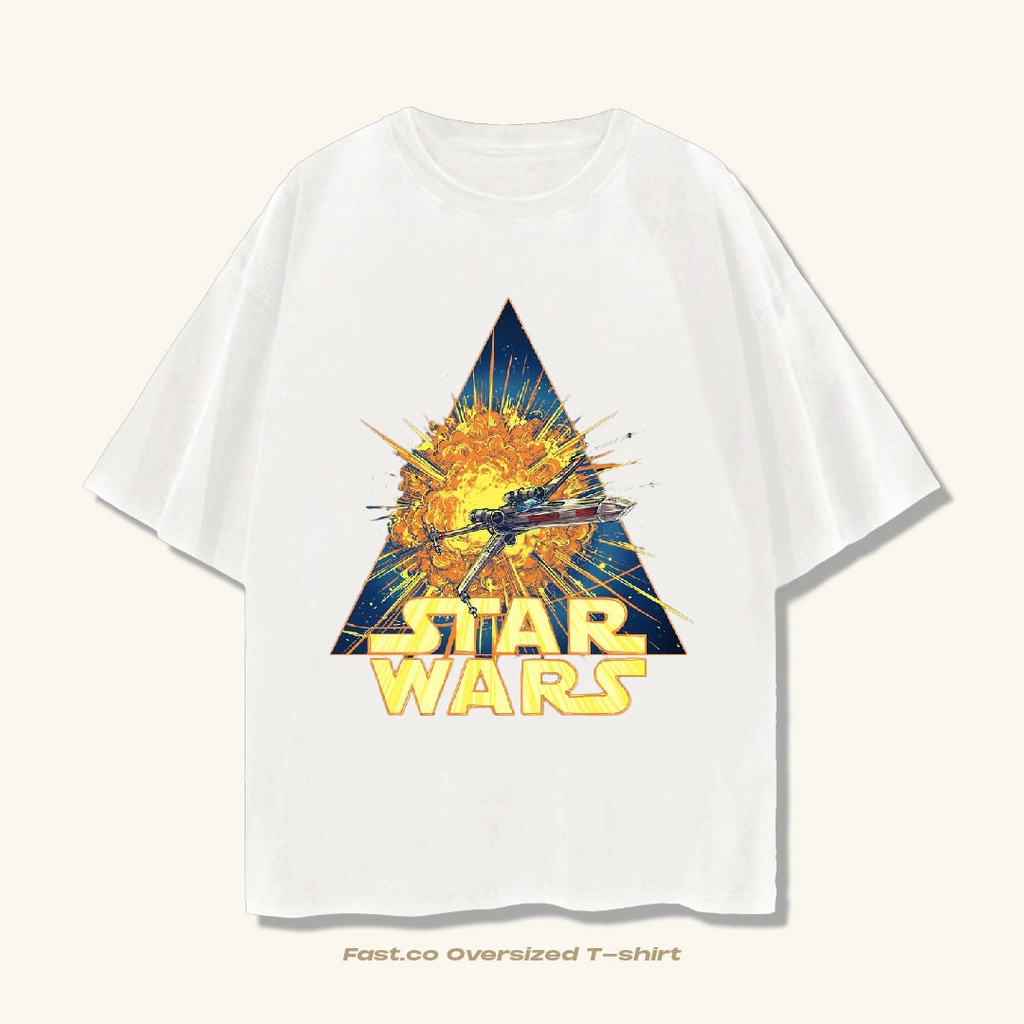 Ready Stock - Kaos Star Wars Vintage Oversize - Baju Kaos Film Star Wars