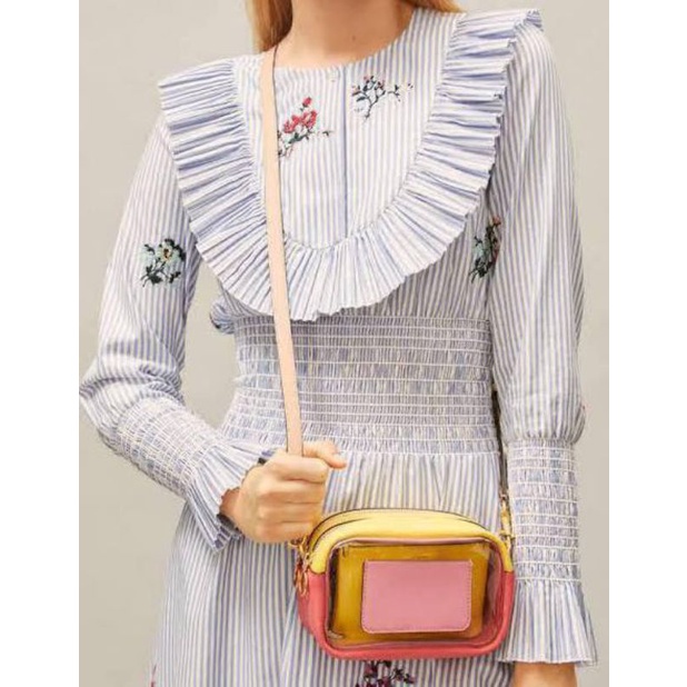 tas tory burch perry clear mini bag pink city (db ori)/tas tory burch ori