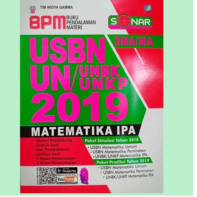 Buku Un Buku Pendalaman Materi Usbn Unbk Unkp Matematika Ipa Sma 2019 Shopee Indonesia