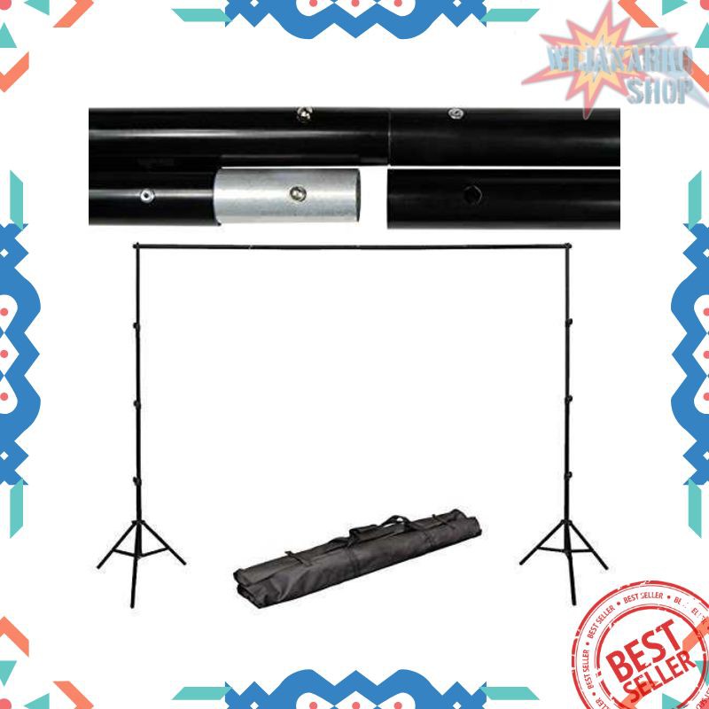 TaffSTUDIO Bracket Stand Backdrop Foto Studio 190 x 300 cm - BS-300 FNV11