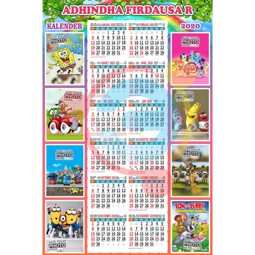 

Kalender 2021 Custom Template | KDCT002