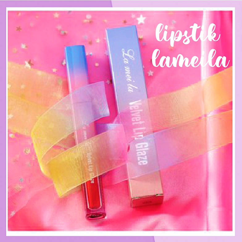 LAMEILA Lipstik Cair Velvet Metal Bibir Makeup Lip Tint Lip Gloss Lip Glaze LA035