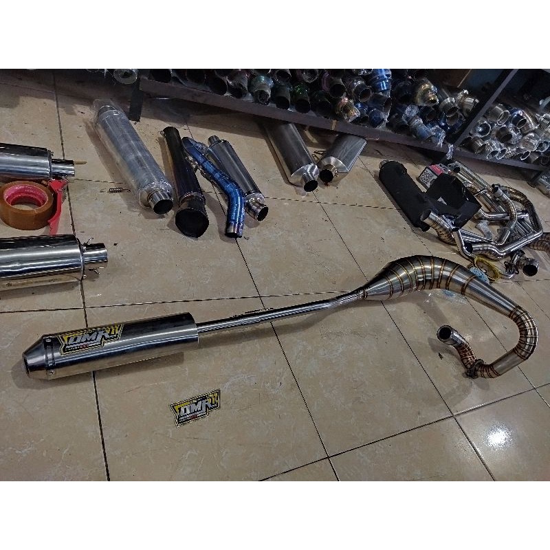 knalpot TS 125 full stainless. original OMR Exhaust System
