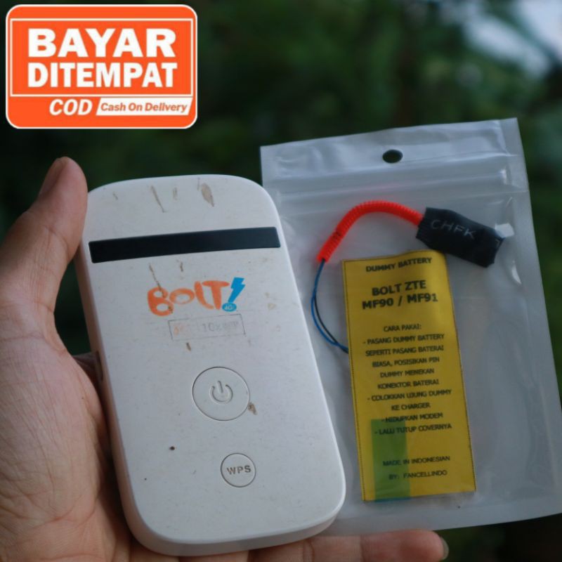 DUMMY BATERAI ZTE BOLT MF90 MF91 Fake baterai modem