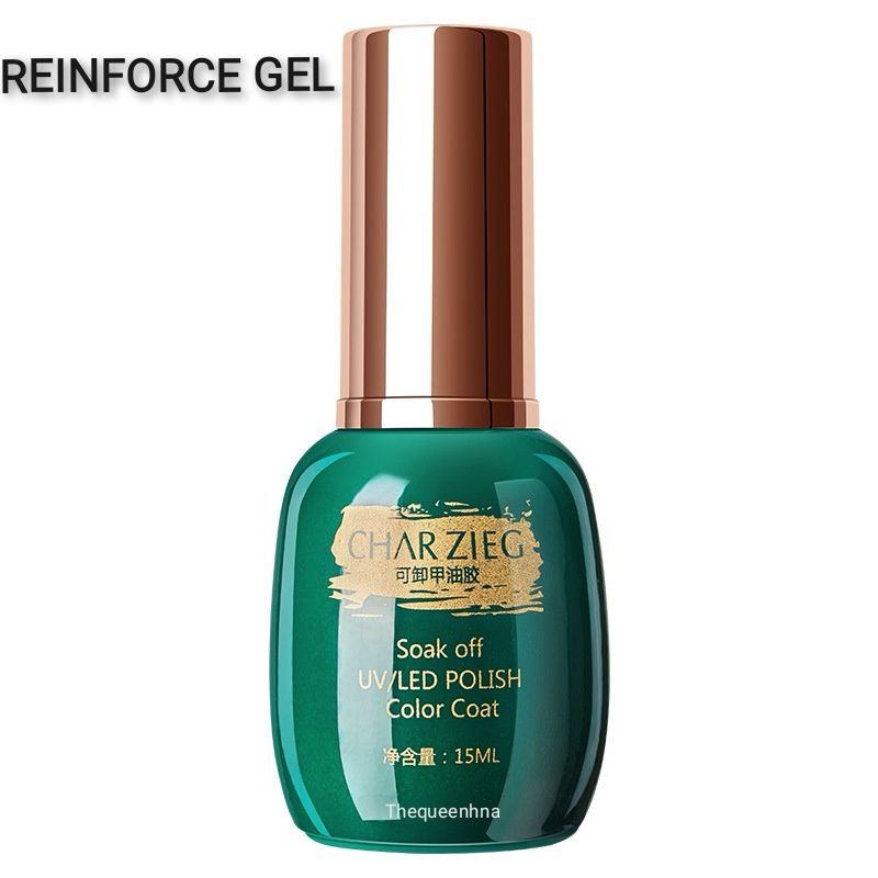 CHARZIEG SOAK OFF UV GEL POLISH 15ML SERIES BENING PRIMER BASE COAT TOP COAT MATTE TOP COAT REINFORCE GEL