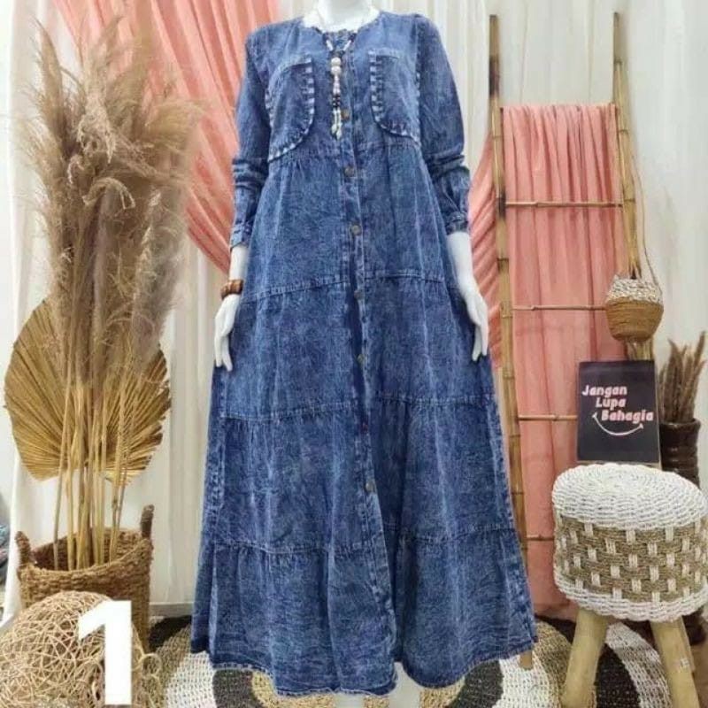 [ COD ] OA Gamis Levis Denka/Gamis Levis/Baju muslim/Fashion Wanita/Pakaian Wanita