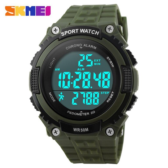 SKMEI Jam Tangan Digital Pria - DG1112S - Army Green