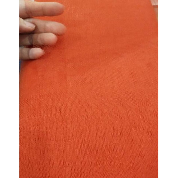 Kain Tile Hampers Meteran Oren