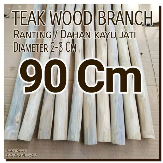 Macrame 90 Cm Teak Wood Branch Ranting kayu jati bahan craft dekorasi