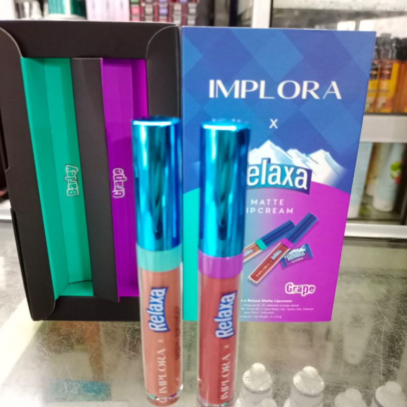 IMPLORA LIPCREAM EDISI SPESIAL RELAXA DAPAT 2 LIP CREAM