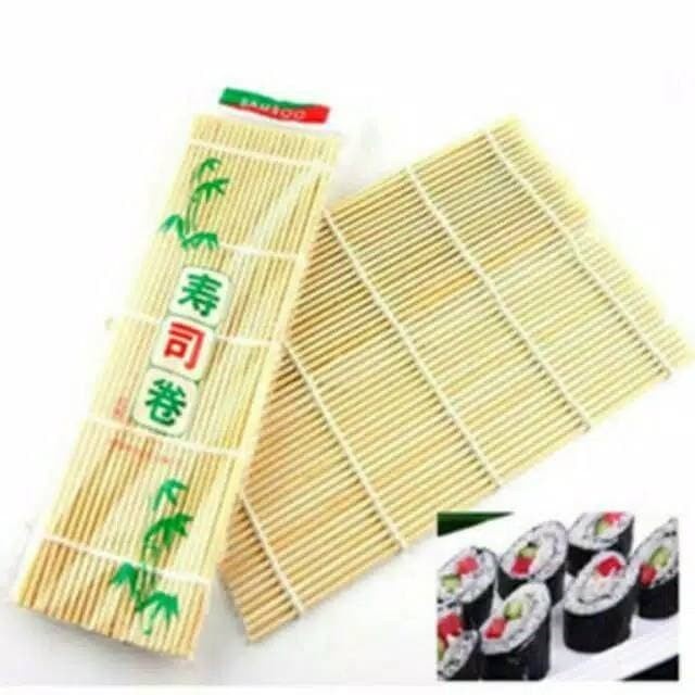 Tikar penggulung sushi makisu sushi roller bamboo mat alat masak dapur