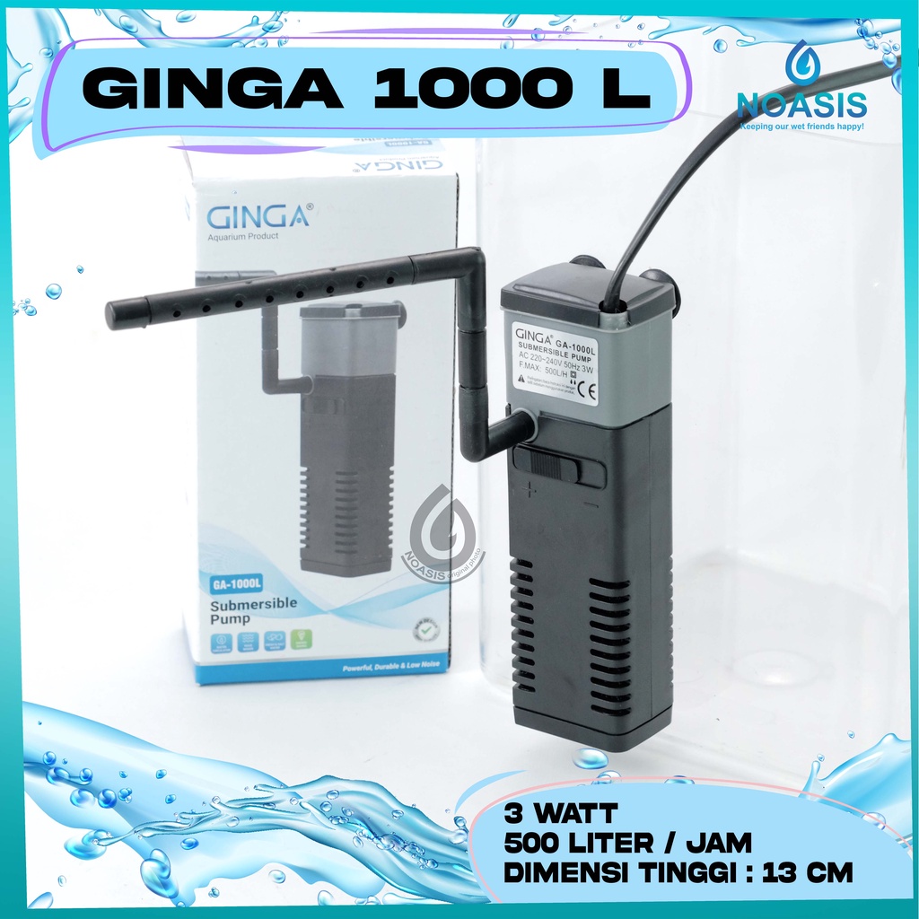 AQUARIUM INTERNAL GINGA GA 1000 L AQUASCAPE AKURIUM MINI / KECIL