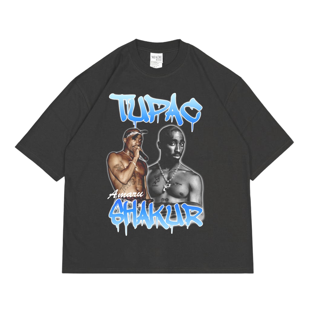 KAOS VINTAGE OVERSIZE TUPAC SHAKUR | UNISEX | KAOS OVERSIZE TUPAC SHAKUR | TUPAC SHAKUR TEES