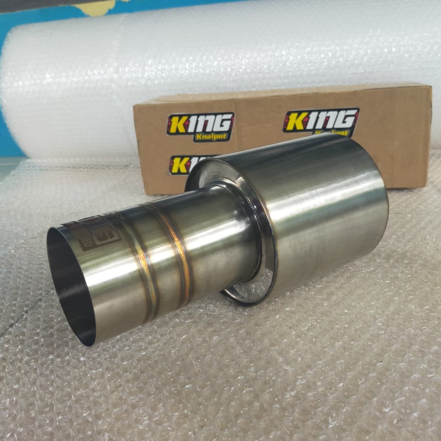 Jual Knalpot Mobil Merk HKS STAINLESS pendek las Argon cacing