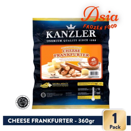 

Kanzler Sosis Cheese Frankfurter 360gr