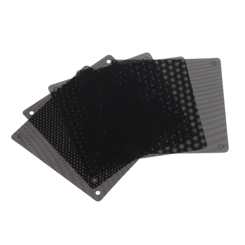 CRE  5Pc Computer Mesh PVC Case Fan Dust Filter Dustproof Cover Chassis Dust Cover