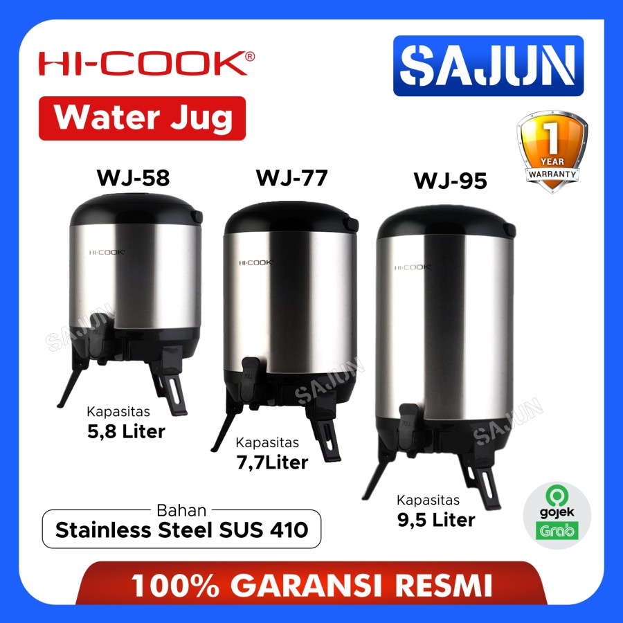 Jual Teko Air Hi Cook Water Jug Thermos Stainless Wj 58 Wj 77 Wj 95 58 Liter Shopee 6692