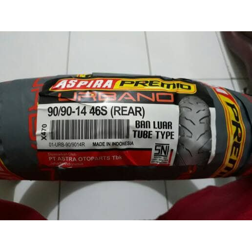 BAN ASPIRA PREMIO 90/90-14 URBANO TUBE TYPE ( REAR ) Ori