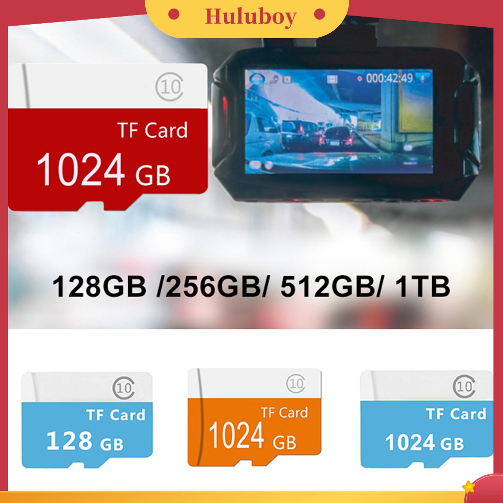 (Huluboy) Memory Card TF Micro Secure Digital 128 / 256 / 512 / 1T Untuk Handphone / Tablet / Kamera