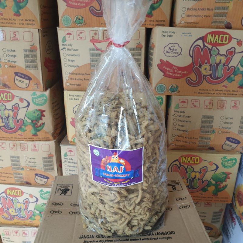 

Kripik Usus 2kg