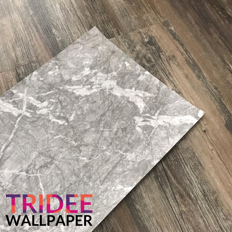 TRIDEE PANEL STICKER MARBLE | MARMER | Wallpaper Stiker Dinding