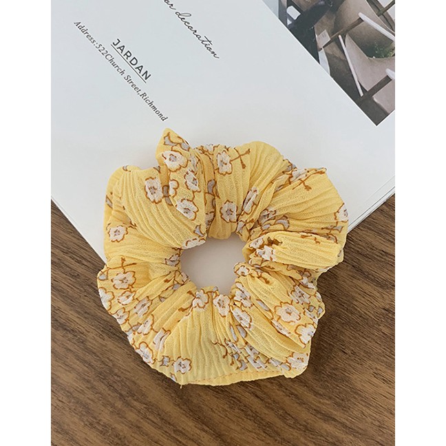 LRC Anting Fashion Pleated Floral Hair Ring F5478X