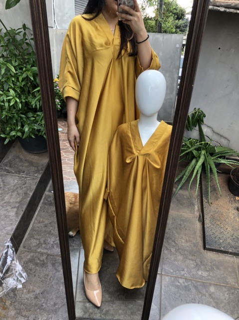 ( VM )-  Vanesha Margaretta - 9623 kaftan Dress Satin/ fashion muslim Jumbo